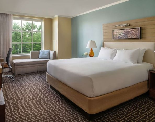 King room with natural light at Hyatt Regency Greenwich.