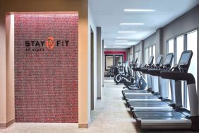 Fitness center available at Hyatt Regency Greenwich. 