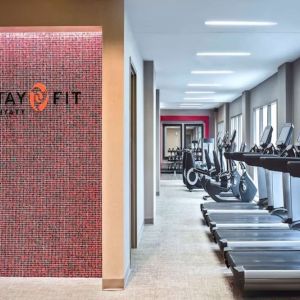 Fitness center available at Hyatt Regency Greenwich. 