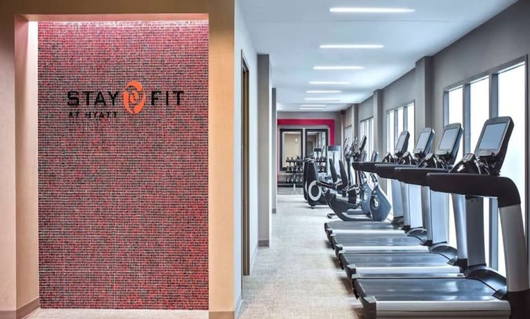 Fitness center available at Hyatt Regency Greenwich. 