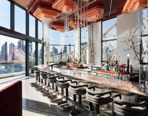 Hotel bar at Graduate By Hilton New York.