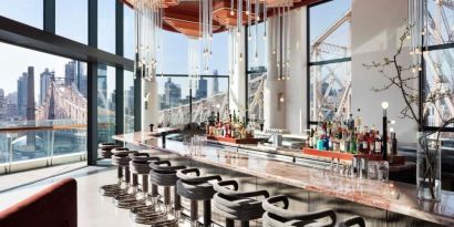 Hotel bar at Graduate By Hilton New York.