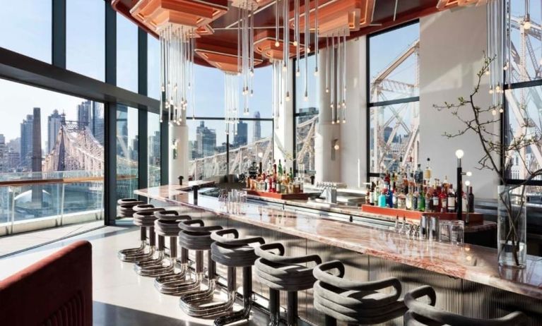 Hotel bar at Graduate By Hilton New York.