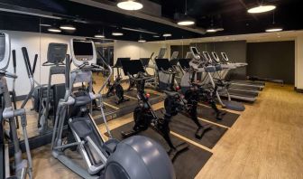 Fitness center at DoubleTree By Hilton Brighton Metropole.