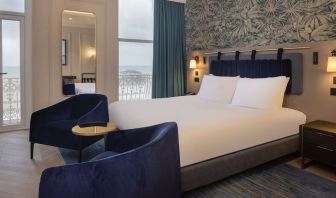 King room with lounge seating at DoubleTree By Hilton Brighton Metropole.