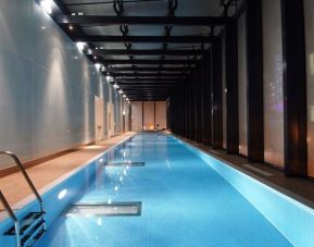 Indoor pool at Hilton Manchester Deansgate.