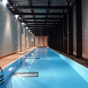 Indoor pool at Hilton Manchester Deansgate.