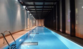 Indoor pool at Hilton Manchester Deansgate.