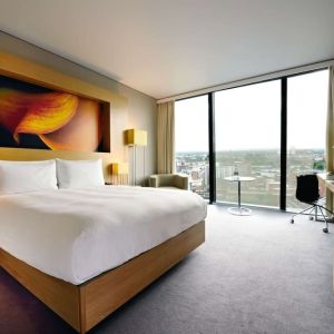 Day room with natural light at Hilton Manchester Deansgate.