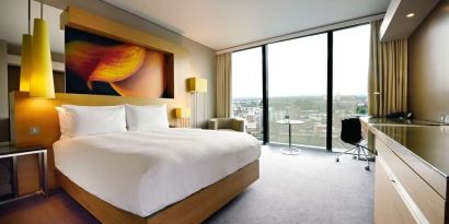 Day room with natural light at Hilton Manchester Deansgate.