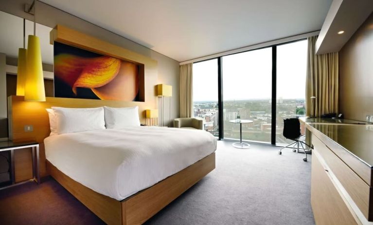 Day room with natural light at Hilton Manchester Deansgate.