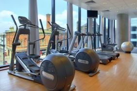 Fitness center at Hilton Manchester Deansgate.