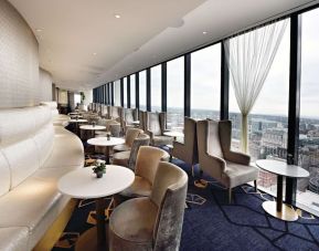 Lounge and bar at Hilton Manchester Deansgate.