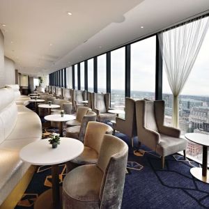 Lounge and bar at Hilton Manchester Deansgate.