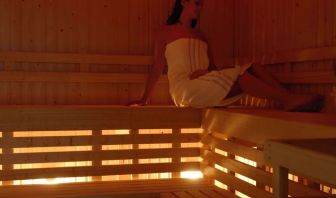 Spa and sauna at Hilton Manchester Deansgate.