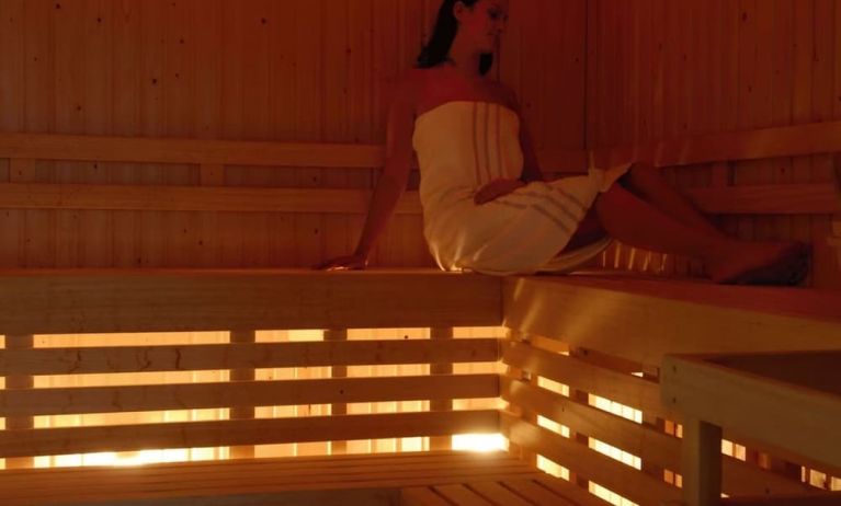 Spa and sauna at Hilton Manchester Deansgate.