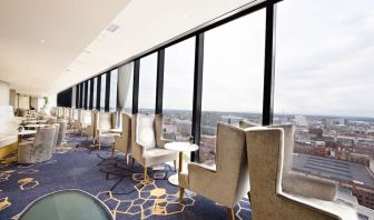 Lounge and coworking space at Hilton Manchester Deansgate.