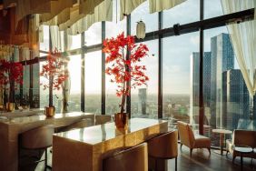 Dining hall at Hilton Manchester Deansgate.