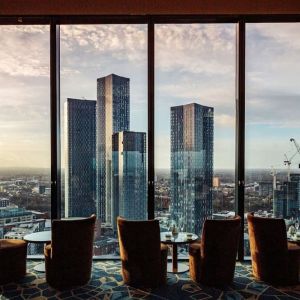 City views at Hilton Manchester Deansgate.