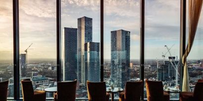 City views at Hilton Manchester Deansgate.