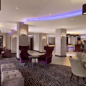 Lobby and lounge area at DoubleTree By Hilton Woking.