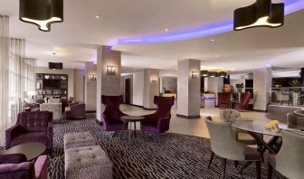 Lobby and lounge area at DoubleTree By Hilton Woking.