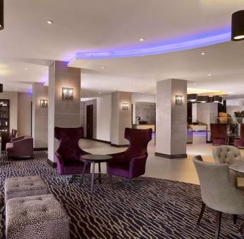 Lobby and lounge area at DoubleTree By Hilton Woking.