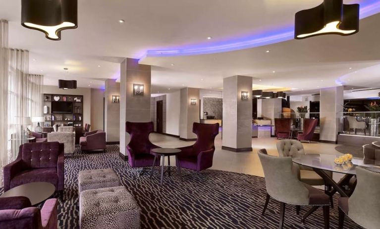 Lobby and lounge area at DoubleTree By Hilton Woking.