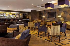 Hotel bar area at DoubleTree By Hilton Woking.