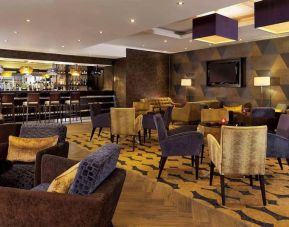 Hotel bar area at DoubleTree By Hilton Woking.