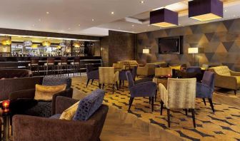 Hotel bar area at DoubleTree By Hilton Woking.