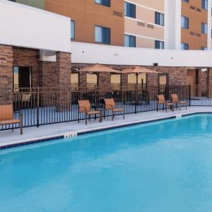 Refreshing outdoor pool at Courtyard By Marriott Houston North/ Shenandoah.