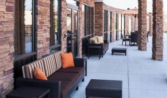 Inviting terrace and patio at Courtyard By Marriott Houston North/ Shenandoah.