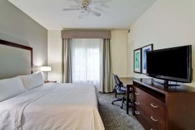 Cozy king room with work desk at Homewood Suites By Hilton Newark-Cranford.