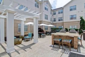 Breezy terrace at Homewood Suites By Hilton Newark-Cranford.