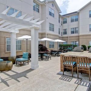 Breezy terrace at Homewood Suites By Hilton Newark-Cranford.