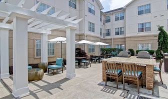 Breezy terrace at Homewood Suites By Hilton Newark-Cranford.