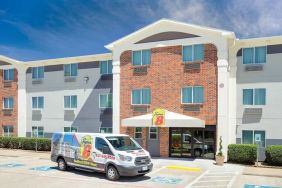 Hotel exterior at Super 8 Bedford DFW Airport West.  