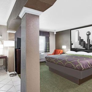 Spacious day use room at Super 8 Bedford DFW Airport West.  