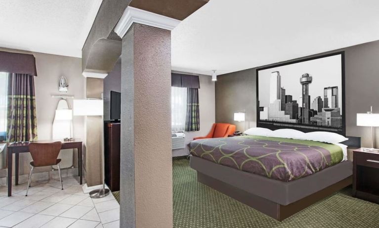 Spacious day use room at Super 8 Bedford DFW Airport West.  