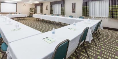 Professional meeting room at Super 8 Bedford DFW Airport West.  