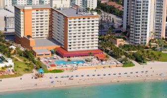 Hotel with beach access at Ramada Plaza Marco Polo Beach Resort.