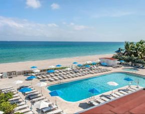 Stunning outdoor pool close to the beach at Ramada Plaza Marco Polo Beach Resort.