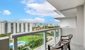 Day room with balcony at Ramada Plaza Marco Polo Beach Resort.