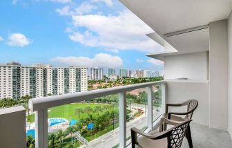 Day room with balcony at Ramada Plaza Marco Polo Beach Resort.