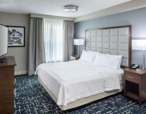 Romantic king room at Homewood Suites By Hilton Austin NW Near The Domain.