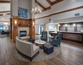 Lobby seating at Homewood Suites By Hilton Austin NW Near The Domain.