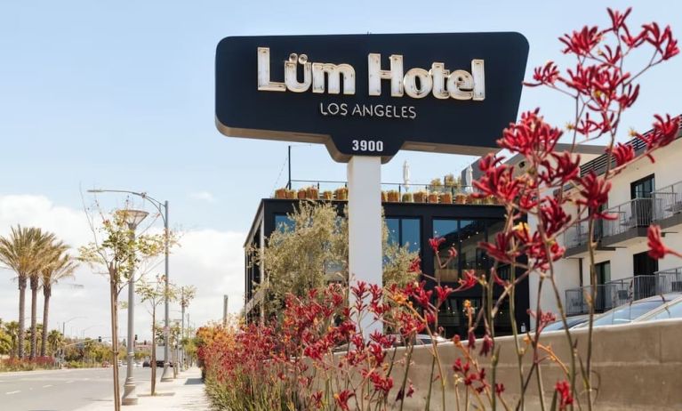 Hotel exterior at Lum Hotel Inglewood.