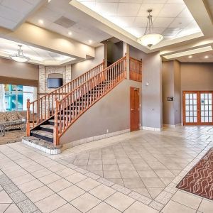 Lobby entrance at Comfort Inn And Suites Calgary South.