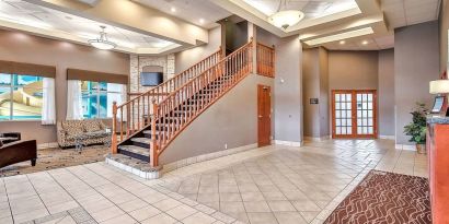 Lobby entrance at Comfort Inn And Suites Calgary South.